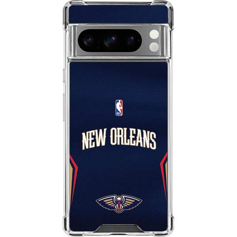 NBA New Orleans Pelicans Jersey Google Pixel 8 Pro Clear Case